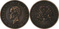 Haiti 20 Centimes 1863 Heaton Heaton, Bronze S+ 225.50 元  ＋  41.42 元 运费