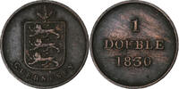 Guernsey Double Soho Mint, Copper, KM:1 -