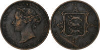 Jersey 1/13 Shilling 1870 Victoria, Bronze, KM:5 S+ 125.09 元  ＋  41.42 元 运费