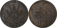 British India 2 Kepings INDIA-BRITISH, Copper, KM:264 -