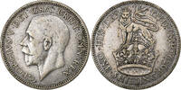 Great Britain Shilling George V, British Royal Mint, Silver -
