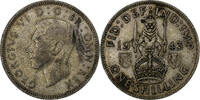 Great Britain Shilling George VI, British Royal Mint, Silver -