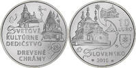 Slovakia 10 Euro Wooden Churches, Kremnica, Silver -