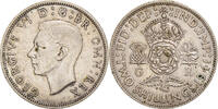 Great Britain Two Shillings Coin, George VI, British Royal Mint -