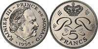 Monaco 5 Francs Rainier III, Pessac, Copper-nickel -