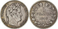 France 5 Francs Coin, Louis - Philippe, Strasbourg, Silver -