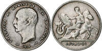 Greece Drachma 1910 Paris George I, Paris, Silver S+ 292.43 元  ＋  41.42 元 运费