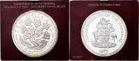 Bahamas 10 Dollars Independence, Franklin Mint, Proof, Silver -