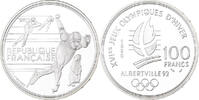 France 100 Francs 1992 Olympics, Albertville, Speed Skating, MDP -