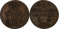 Denmark Skilling danske Christian VII, Copenhagen, Copper -