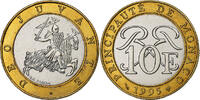 Monaco 10 Francs Rainier III, MDP, Série BU, Bi-Metallic -