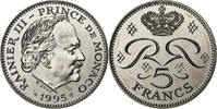 Monaco 5 Francs Rainier III, MDP, Série BU, Copper-nickel -