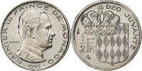Monaco 1/2 Franc Rainier III, MDP, Série BU, Nickel -