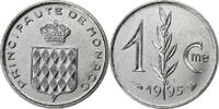 Monaco Centime Rainier III, MDP, Série BU, Stainless Steel -