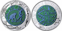 Austria 25 Euro Evolution, Colourized, Vienna, Bi-Metallic -