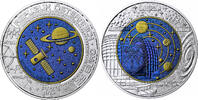 Austria 25 Euro Cosmology, Colourized, Vienna, Bi-Metallic -