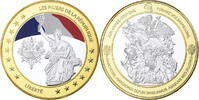 France Medaille Les Piliers de la république, Liberté, Copper Gilt -