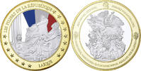 France Medaille Les piliers de la République, Laïque, Copper Gilt, Proof -