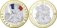 France Medaille Les Piliers de la République, Démocratique, Copper Gilt -