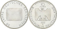 Germany 10 Euro German Television, Karlsruhe, Silver, KM:219 -