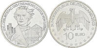 Germany 10 Euro Justus von Liebig, Hamburg, Silver, KM:222 -