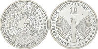 Germany 10 Euro Treaty of Rome, Stuttgart, Silver, KM:264 -