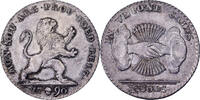 United Belgian States 10 Sols Brussels, Silver, KM:46 -
