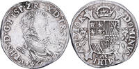 Lordship of Overijssel 1/5 Philipsdaalder Philip II, Hasselt, Silver -