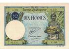 Madagascar 10 Francs Banknote, KM:36 -