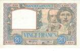 France 20 Francs Science et Travail, Q.1077, Fayette:12.7 -