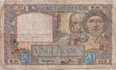France 20 Francs Science et Travail, W.80, Fayette:12.1 -