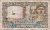France 20 Francs Science et Travail, S.1795, Fayette:12.10 -