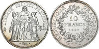 France 10 Francs Hercule, Paris, Avec accent, Silver -