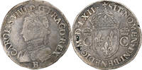 France Teston Charles IX, Rouen, Silver, Sombart:4602 -