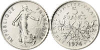 France 5 Francs Semeuse, Paris, série FDC, Copper-nickel -