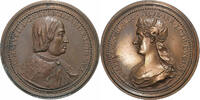 Duchy of Lorraine Medaille René II of Lorraine & Philippa of Guelders, 18th -