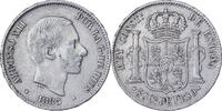 Philippines 50 Centimos Alfonso XII, Manila, Silver -