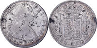 Mexico 8 Reales Carlos IV, Mexico City, Chopmarked, Silver -