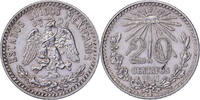 Mexico 20 Centavos Mexico City, Silver -