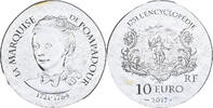 France 10 Euro Marquise de Pompadour, Proof, MDP, Silver -