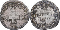 France 1/4 Ecu Louis XIV, Toulouse, Silver, Gadoury:136 -