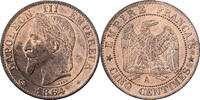France 5 Centimes Napoleon III, Paris, Bronze, Gadoury:155 -