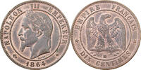 France 10 Centimes Napoleon III, Strasbourg, Bronze -