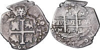 Peru 1 Réal Carlos II, Lima, COB, Silver -