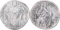 Papal States Testone Paul V, Rome, Silver -