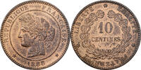 France 10 Centimes Cérès, Paris, Bronze, Gadoury:265a -