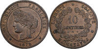 France 10 Centimes Cérès, Paris, Bronze, Gadoury:265a -