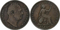United Kingdom Farthing William IV, London, Copper -