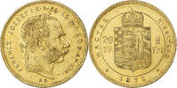 Hungary 8 Forint 20 Francs Franz Joseph I, Kremnica, Gold -
