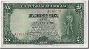 Latvia 25 Latu 1938 Banknote SS 694.06 元  ＋  41.42 元 运费